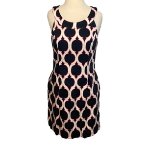 Crown & Ivy Sleeveless Dress Blue Pink White 8